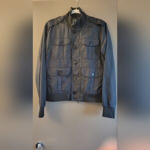 Dope Couture Men's Black Bomber Jacket Small